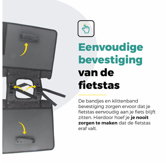 Voltano Canvas Fietstas 70L - Zwart - 100% Waterdicht - Afstandhouder Optie