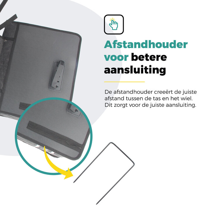 Voltano Canvas Fietstas 70L - Olijf Groen - 100% Waterdicht - Afstandhouder Optie