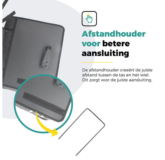 Voltano Canvas Fietstas 70L - Olijf Groen - 100% Waterdicht - Afstandhouder Optie