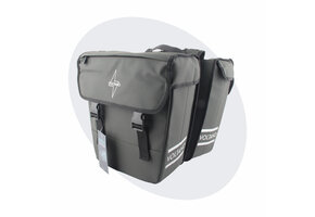 Voltano Dubbele Fietstas 40L Afgeschuind - Intense Green - Waterdicht