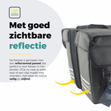 Voltano Dubbele Fietstas 40L Afgeschuind - Intense Green - Waterdicht