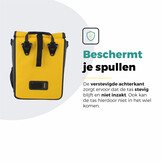 Voltano Fietstas 16L - Geel / Zwart - Enkele Pakaftas - 100% Waterdicht