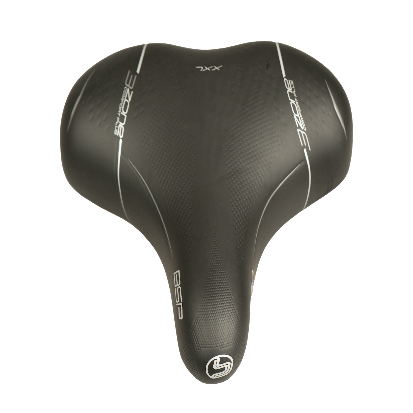 Selle Bassano BSP Big City XXL Fietszadel - Zwart - Unisex