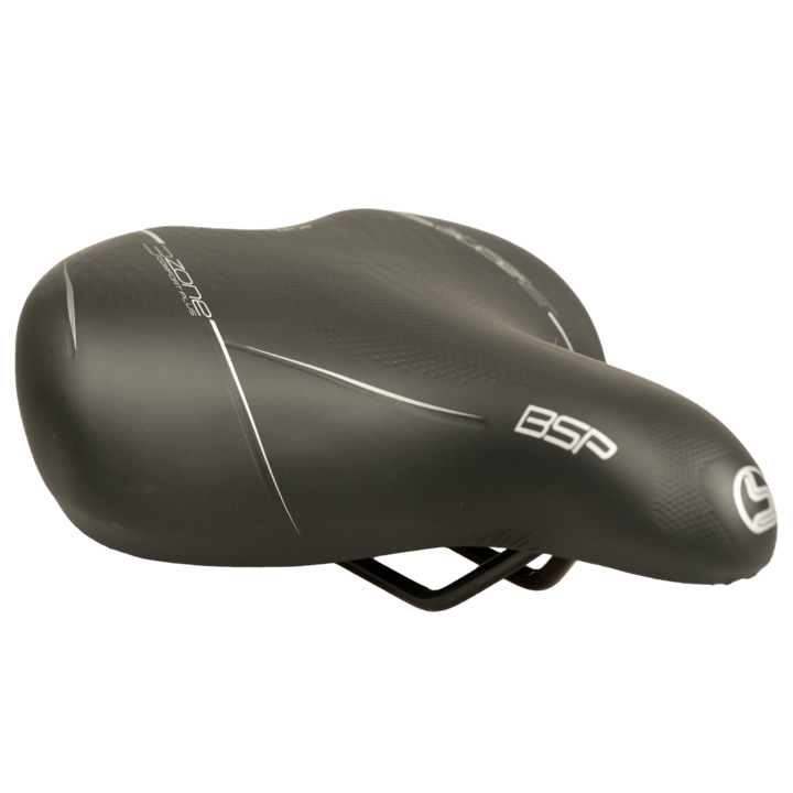 Selle Bassano BSP Big City XXL Fietszadel - Zwart - Unisex