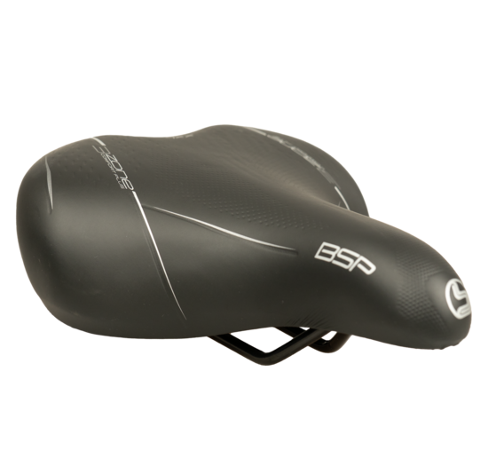 Selle Bassano BSP Big City XXL Fietszadel - Zwart - Unisex