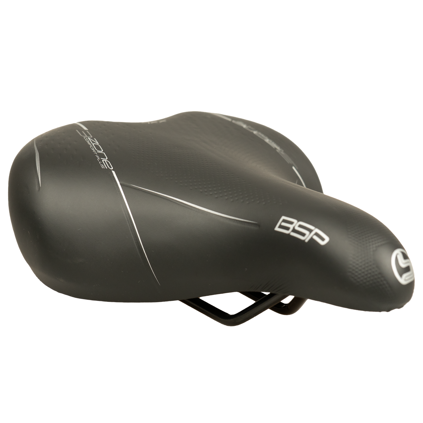 Selle Bassano BSP Big City XXL Fietszadel - Zwart - Unisex