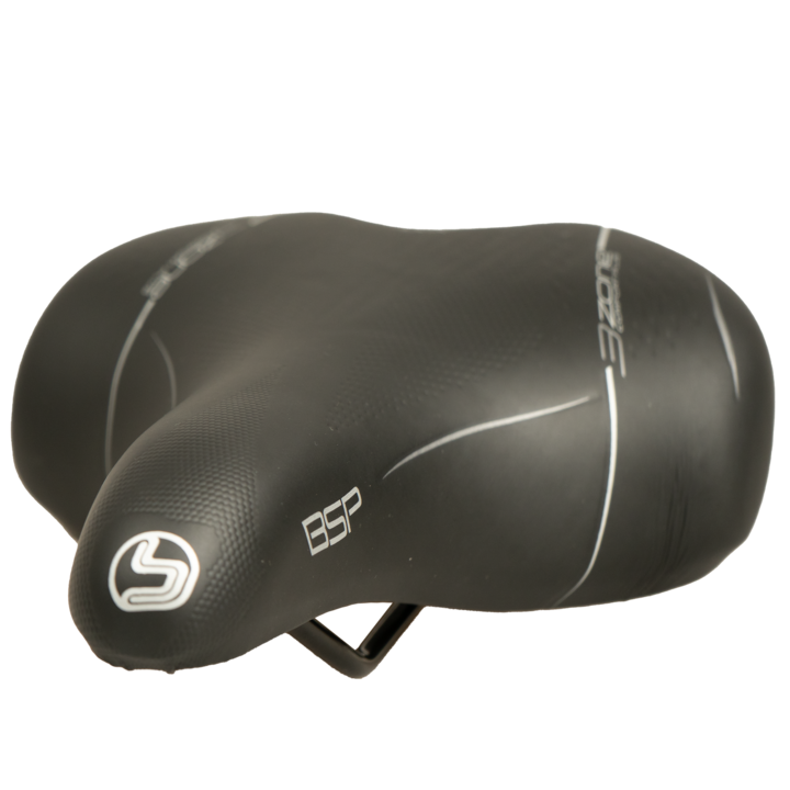 Selle Bassano BSP Big City XXL Fietszadel - Zwart - Unisex