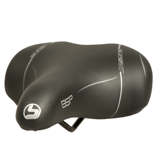 Selle Bassano BSP Big City XXL Fietszadel - Zwart - Unisex