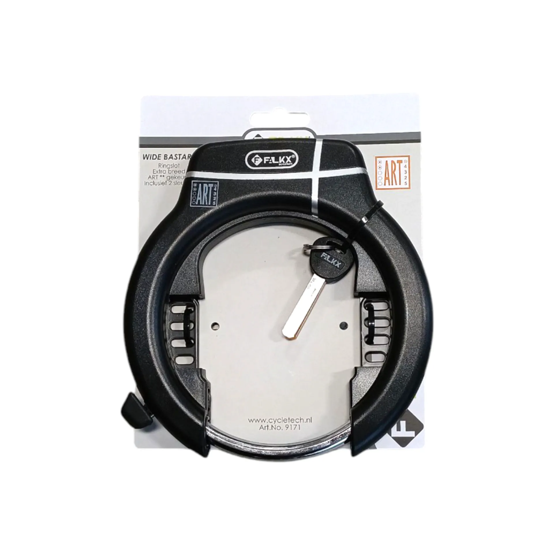 Falkx Wide Bastard Ringslot Art2 - Zwart - Insteekoptie - Breed