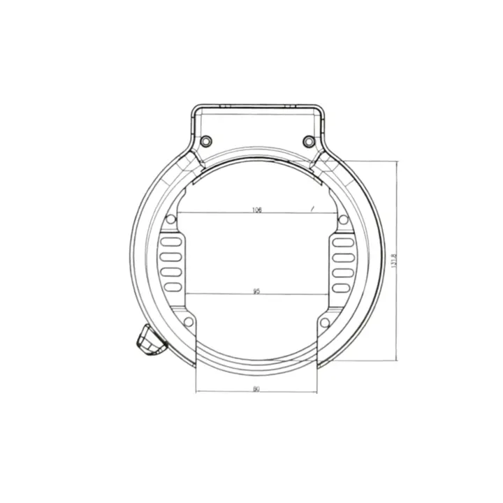Falkx Wide Bastard Ringslot Art2 - Zwart - Insteekoptie - Breed
