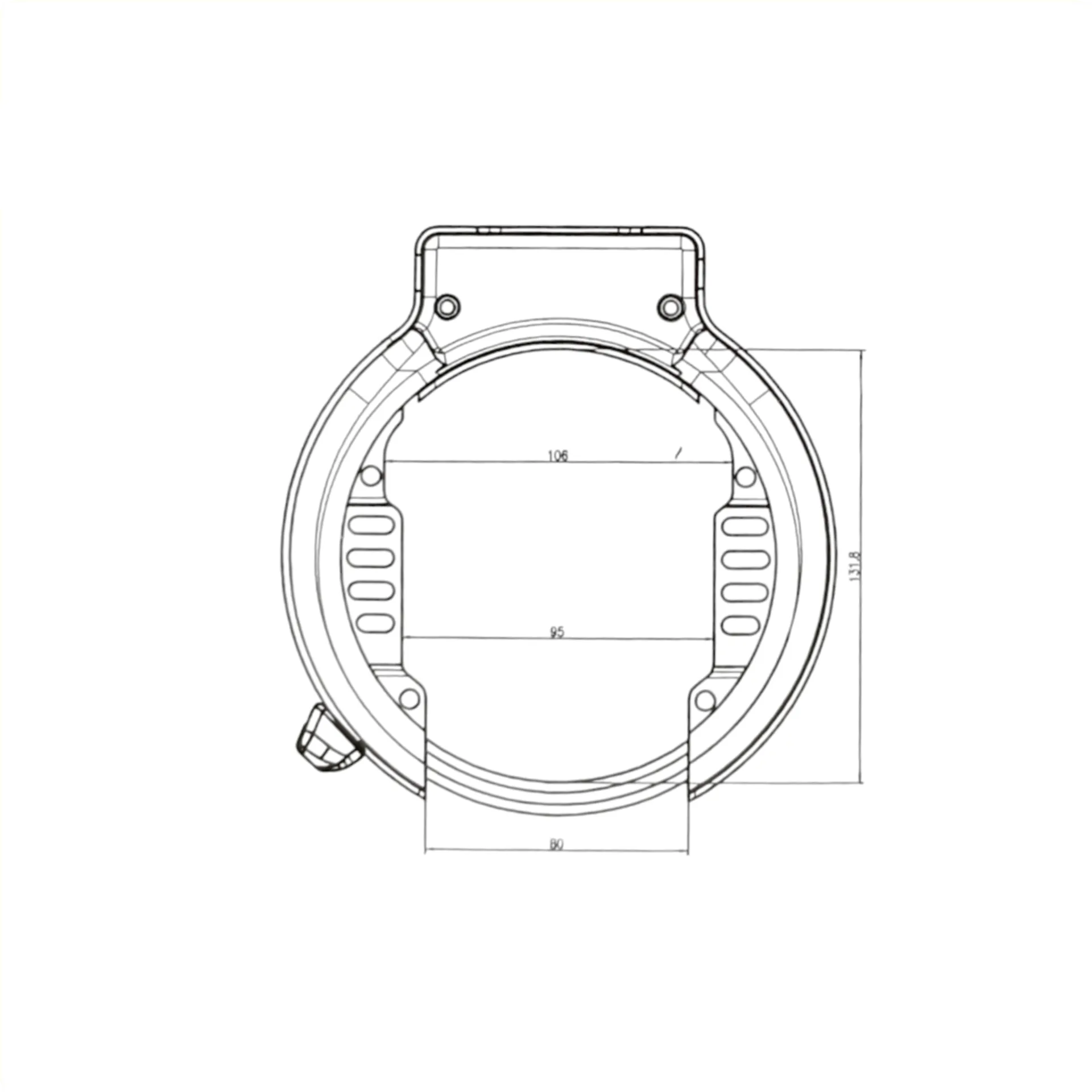 Falkx Wide Bastard Ringslot Art2 - Zwart - Insteekoptie - Breed