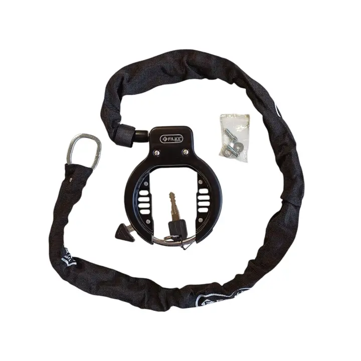 Falkx Strong Basterd Ringslot Met Insteekketting Set - Zwart