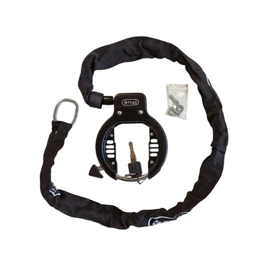 Falkx Strong Basterd Ringslot Met Insteekketting Set - Zwart