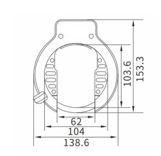 Falkx Strong Basterd Ringslot Met Insteekketting Set - Zwart