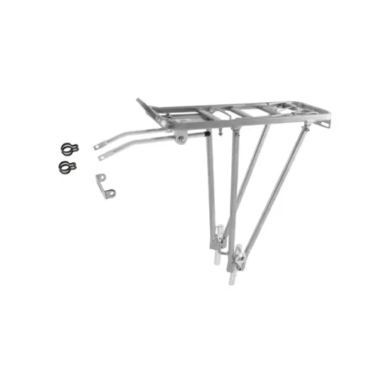 M-Wave Verstelbare Bagagedrager Achter - Zilver - 24 t/m 28 inch