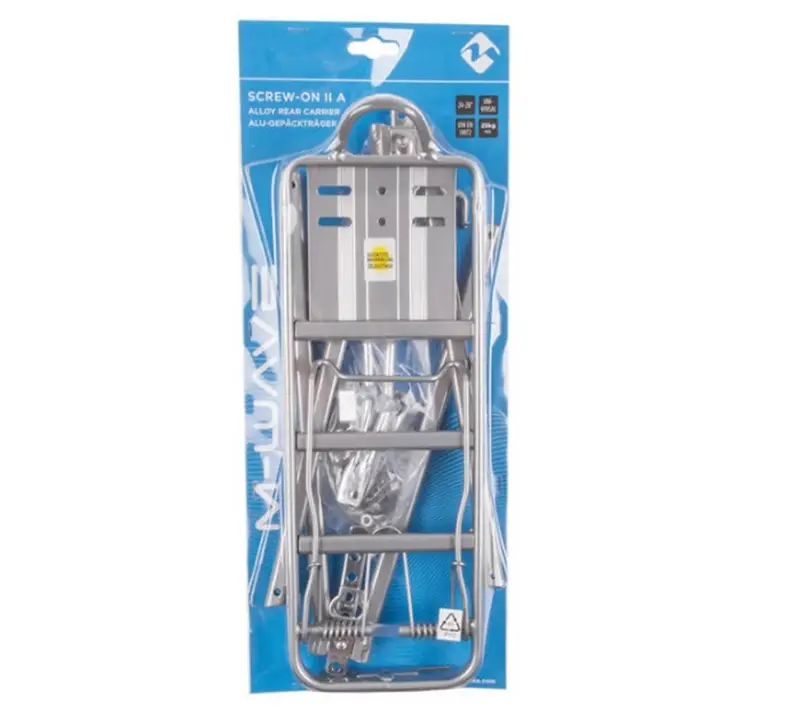 M-Wave Verstelbare Bagagedrager Achter - Zilver - 24 t/m 28 inch