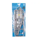 M-Wave Verstelbare Bagagedrager Achter - Zilver - 24 t/m 28 inch