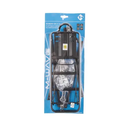 M-Wave Verstelbare Bagagedrager Achter - Zwart - 24 t/m 28 inch