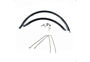 Falkx Spatbordenset - 28 inch - Zwart - Kunststof