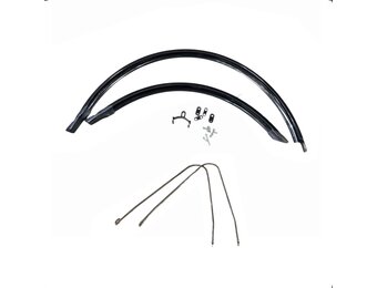 Falkx Spatbordenset - 28 inch - Zwart - Kunststof