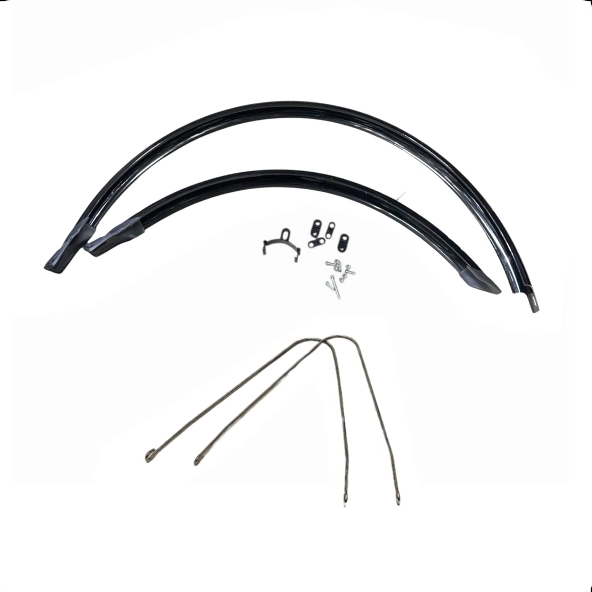 Falkx Spatbordenset - 28 inch - Zwart - Kunststof