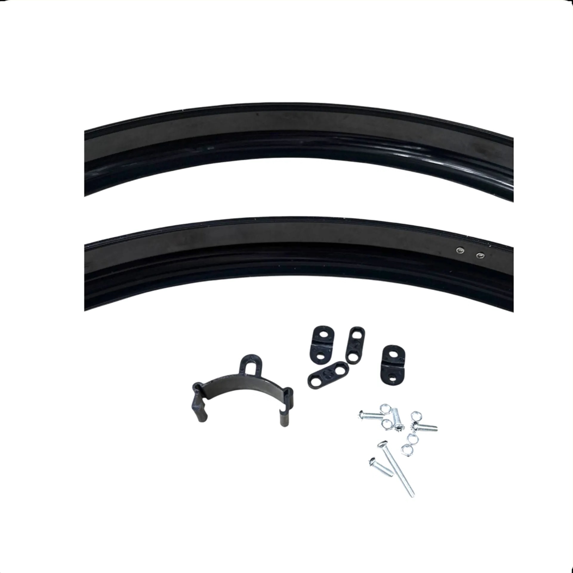 Falkx Spatbordenset - 28 inch - Zwart - Kunststof