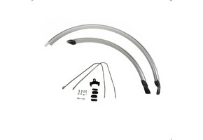 Falkx Spatbordenset - 28 inch - Zilver - Kunststof