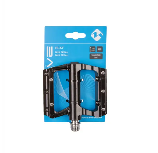 M-Wave FLAT Fatbike Pedalen - Extra Breed - Zwart - 9/16"