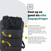 Voltano City Enkele Fietstas Rugzak E-bike - Zwart - Codeslot - Laptopvak - Waterdicht