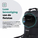 Voltano City Enkele Fietstas Rugzak E-bike - Zwart - Codeslot - Laptopvak - Waterdicht