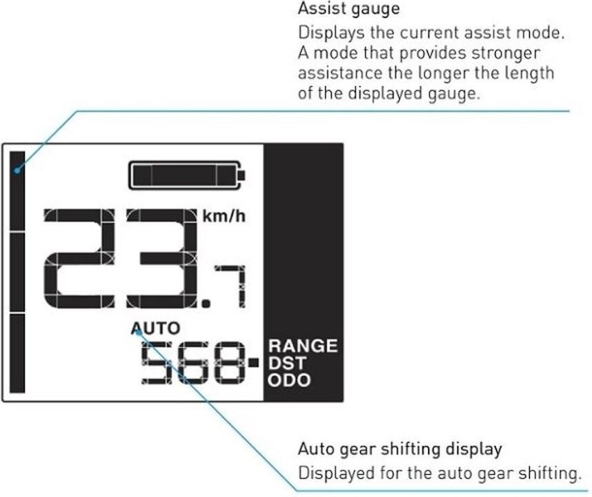 Fietscomputer Shimano Steps SC-EN500