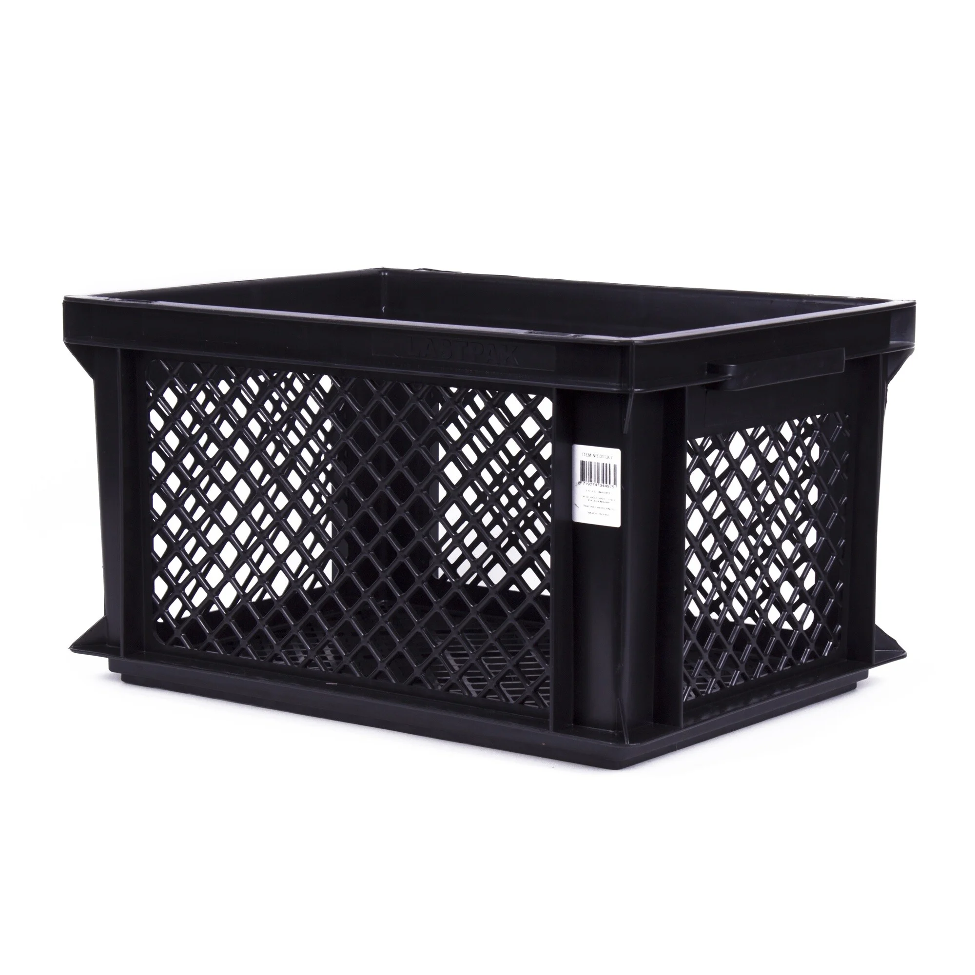 Lastpak Fietskrat PVC - 26 Liter - Zwart