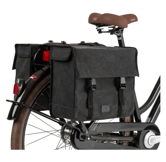 Fastrider Celo - Dubbele Fietstas - Antraciet - 34 Liter