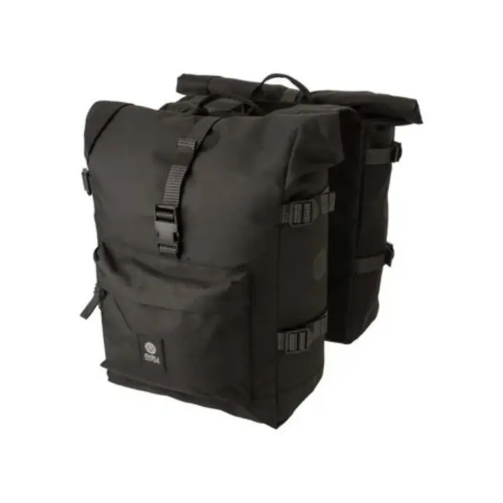 Agu H2O Urban - Dubbele Fietstas Rolltop - Zwart - 28 Liter