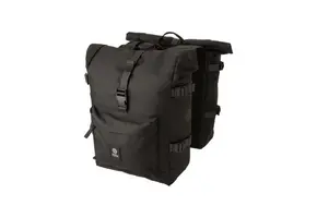 Agu H2O Urban - Dubbele Fietstas Rolltop - Zwart