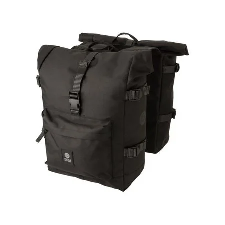 Agu H2O Urban - Dubbele Fietstas Rolltop - Zwart - 28 Liter