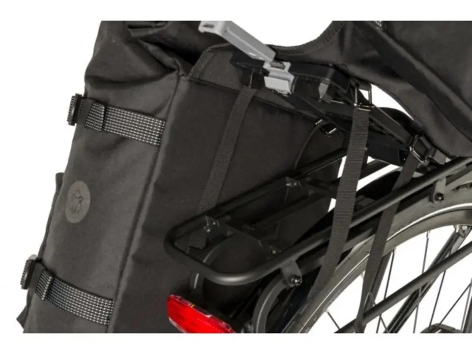 Agu H2O Urban - Dubbele Fietstas Rolltop - Zwart - 28 Liter