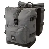 Agu H2O Urban - Dubbele Fietstas Rolltop - Grijs - 28 Liter