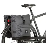 Agu H2O Urban - Dubbele Fietstas Rolltop - Grijs - 28 Liter