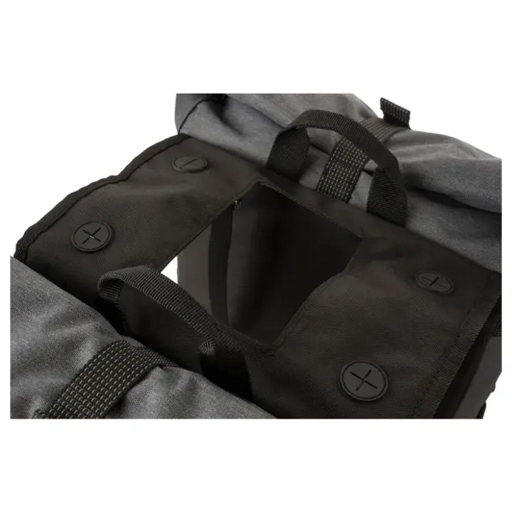 Agu H2O Urban - Dubbele Fietstas Rolltop - Grijs - 28 Liter