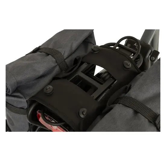 Agu H2O Urban - Dubbele Fietstas Rolltop - Grijs - 28 Liter
