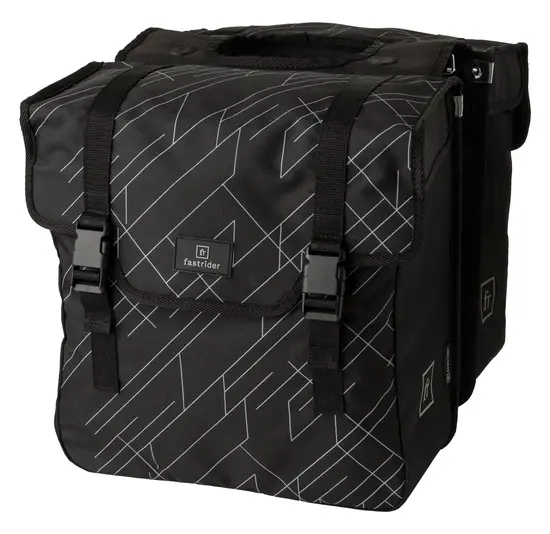 Fastrider Dex - Dubbele Fietstas - Zwart - 36 Liter