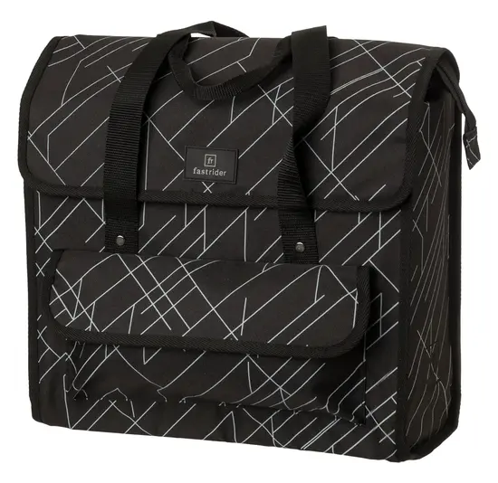 Fastrider Lasse - Enkele Fietstas - Luxe Shopper - Zwart