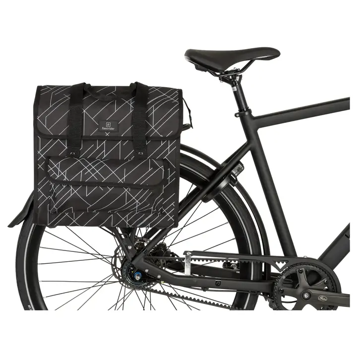Fastrider Lasse - Enkele Fietstas - Luxe Shopper - Zwart