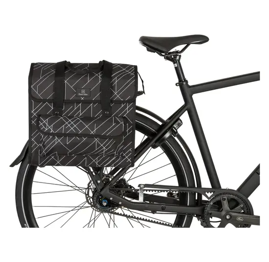 Fastrider Lasse - Enkele Fietstas - Luxe Shopper - Zwart