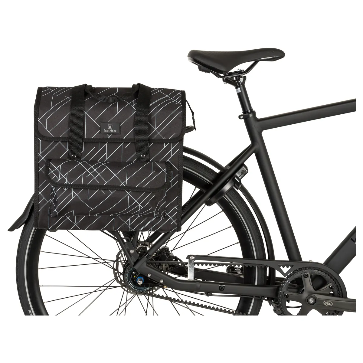 Fastrider Lasse - Enkele Fietstas - Luxe Shopper - Zwart