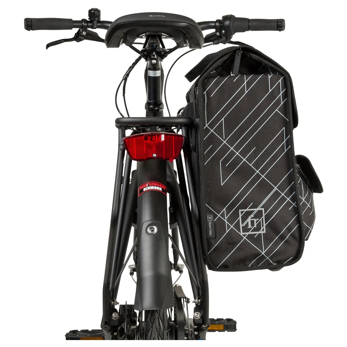 Fastrider Lasse - Enkele Fietstas - Luxe Shopper - Zwart