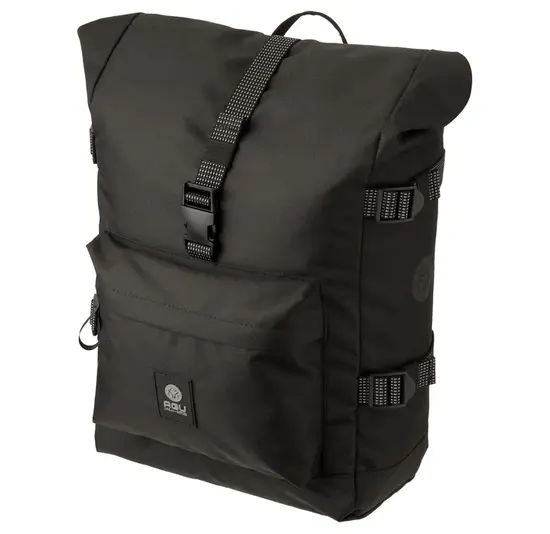 Agu H2O Urban - Enkele Fietstas Rolltop - Zwart - 14 Liter