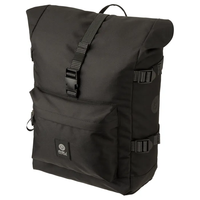 Agu H2O Urban - Enkele Fietstas Rolltop - Zwart - 14 Liter