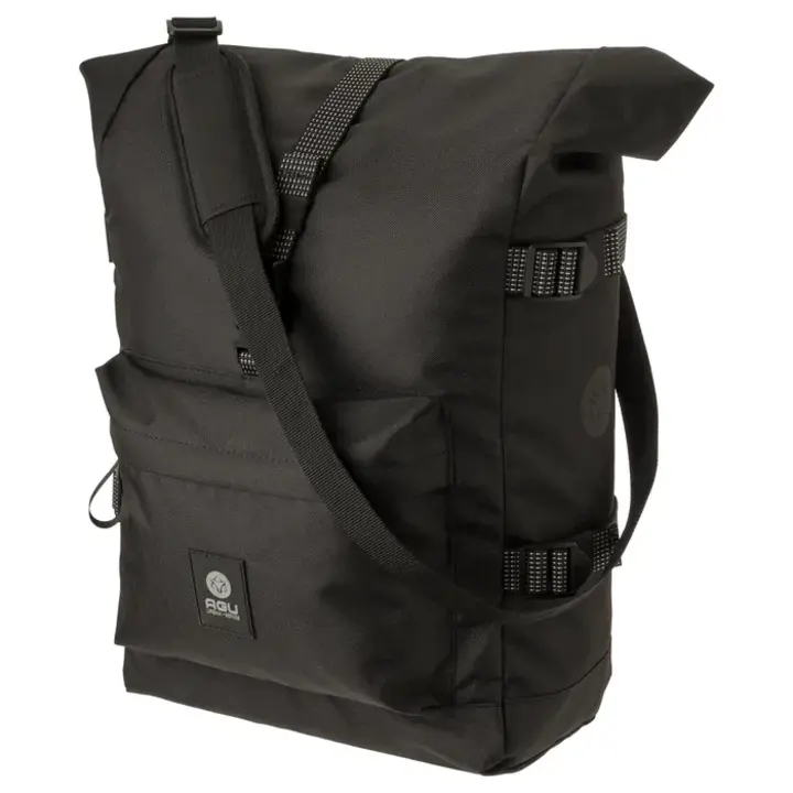 Agu H2O Urban - Enkele Fietstas Rolltop - Zwart - 14 Liter